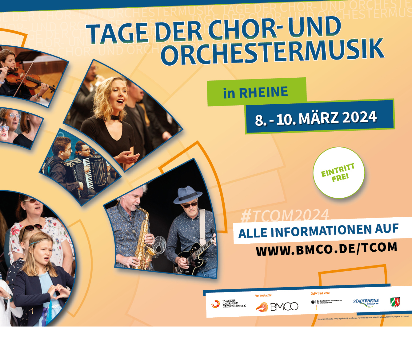 Rheine richtet 2024 erneut die Tage der Chor- und Orchestermusik aus